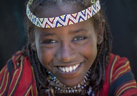 Afar Tribe Woman With Sharpened Teeth Assaita Afar Regional State