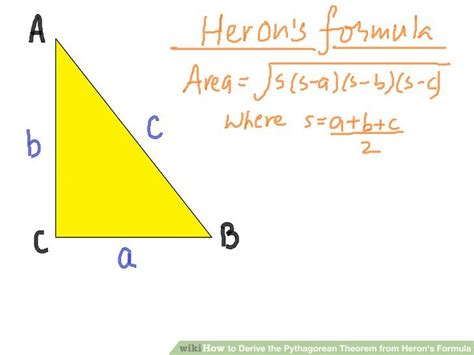 How To Derive The Pythagorean Theorem From Herons Formula