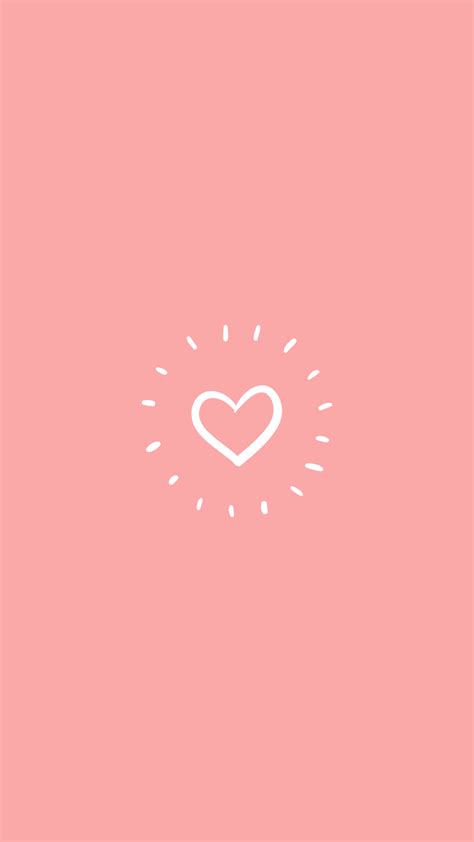 Pink Instagram Story Highlight Cover Heart Love Instagram