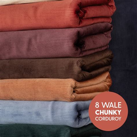 Premium 100 Cotton Corduroy 8 Wale 60 Wide Variations Availabl