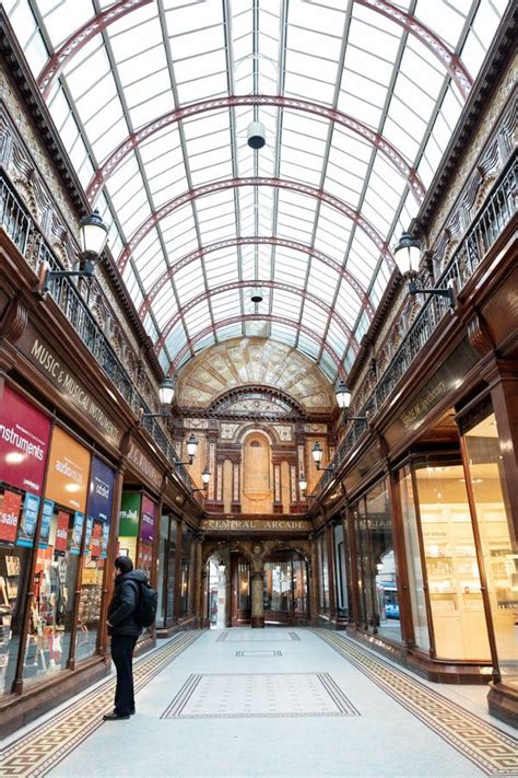 Central Arcade Newcastle Upon Tyne Beautiful Shopping Mall Editorial