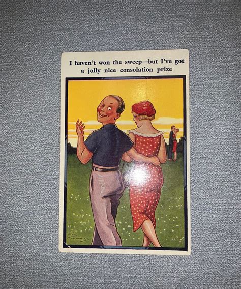 Risqué 1950s Cartoon Postcard Quirky Funny Quotes Etsy