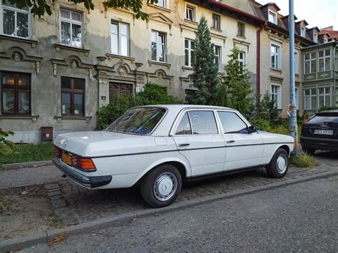 Old Vintage Veteran Classic German Car Mercedes Benz Sedan Parked In