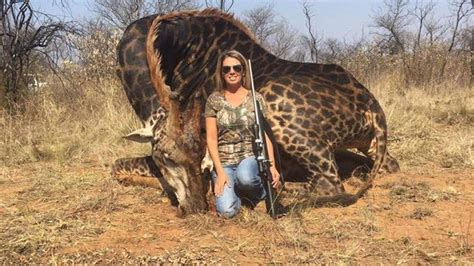 Hunters Pictures Of Her Rare Black Giraffe ‘trophy Kill Sparks Outrage Fox31 Denver