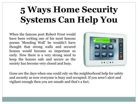 Ppt Home Security Systems Cincinnati Powerpoint Presentation Free