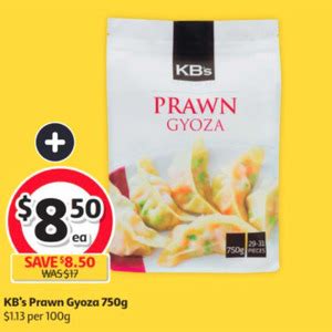 Shop online at woolworths for your groceries. KB's Prawn Gyoza 750g $8.50 (Was $17) @ Coles - OzBargain