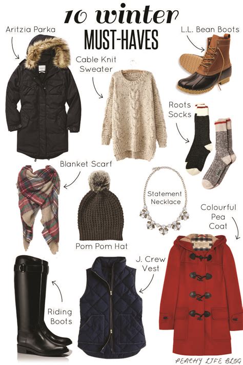 10 winter must haves essential items to keep you warm and stylish all winter long preppy and