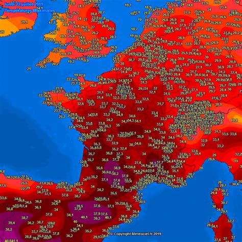 Extreme Heat With Low 40s Across Spain Yesterday Very Hot Near 40 °c