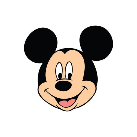 Mickey Mouse Head Head Smiling Face Walt Disney Digital Etsy Australia
