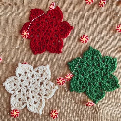 Free Crochet Pattern Star Flower Coasters Edie Eckman