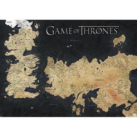 Buy Pyramid America Game Of Thrones Map Of Westeros And Essos Tv Cool