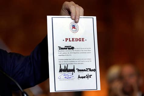 Donald Trump Was Never Going To Keep His Republican Loyalty Pledge Not
