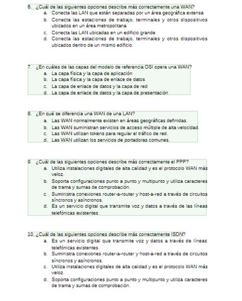 Solved 6 Qual De Las Siguientes Opciones Describe Mas Correctamente