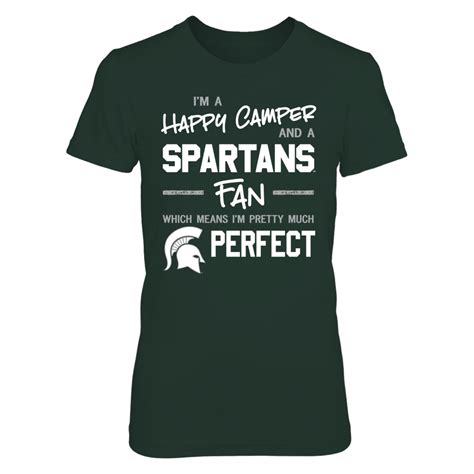 Perfect Happy Camper Michigan State Spartans Fan T-Shirt | Tank | Perfect happy, Michigan state ...