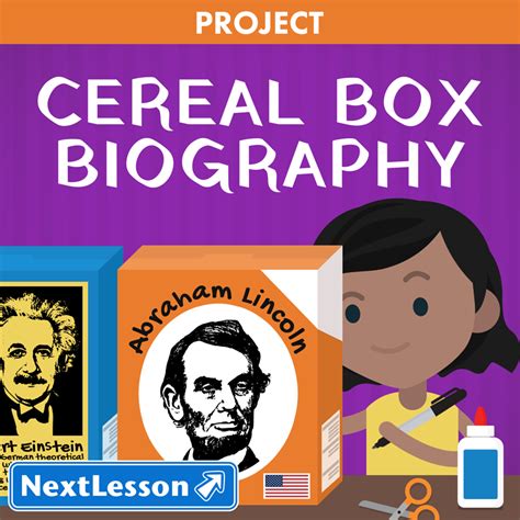 Cereal Box Biography Nextlesson Jackie Robinson Project Summer