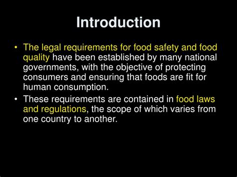 Ppt Food Regulations And Standards Powerpoint Presentation Free