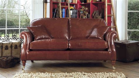 Parker Knoll Westbury Large 2 Seater Sofa In Leather Tr Hayes