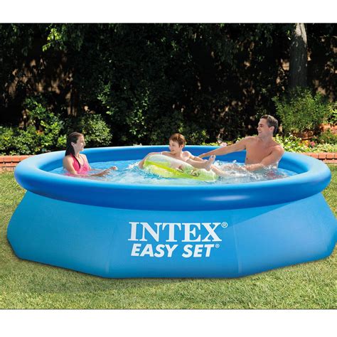 Intex 10 X 30 Easy Set Above Ground Inflatable Swimming Pool Used