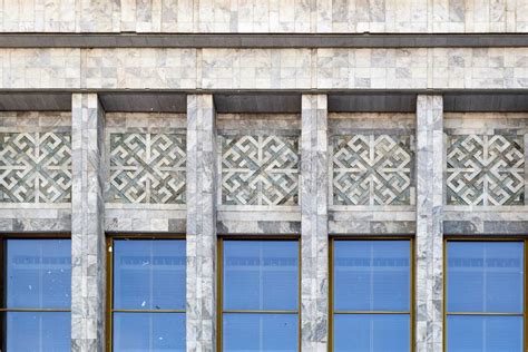 Modern Marble Building Stock Photo Image Of Front Windows 133155714