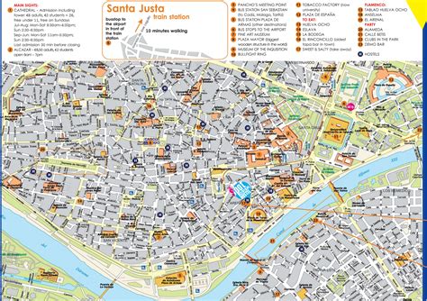 Mapa Turístico De Sevilla 2022 Mapa