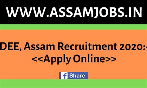 Dee Assam Recruitment Apply Online For Lp Teacher Posts