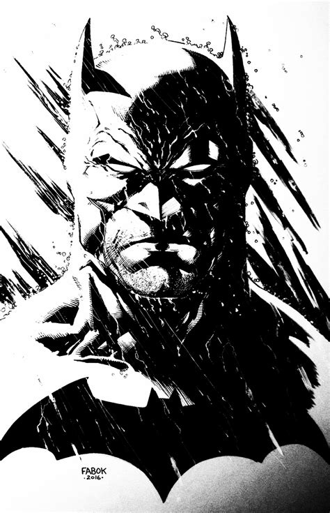 My View Of The World Around Me — Batman Black And White Portrait By