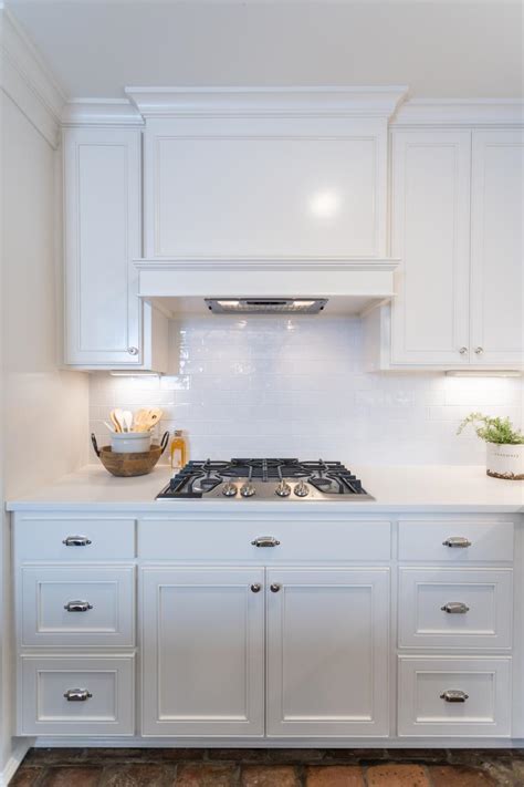 Modern Kitchen Backsplash With White Cabinets Desktop Wallpapers