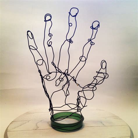 Wire Hand Sculpture Frank Marino Baker Drip And Wire Art