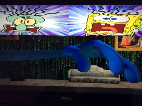 Spongebob And Squidward Is Scared Of Smg0 By Theartdragon27 On Deviantart