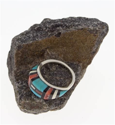Size Zuni Multi Stone Ring R Native American Jewelry