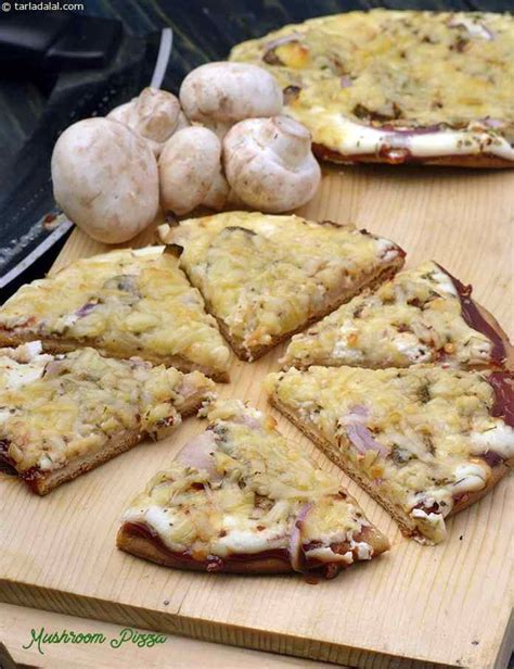 Mushroom Pizza Veg Mushroom Pizza Recipe