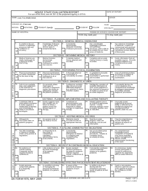 Da Form 1970 Fill Out Sign Online And Download Fillable Pdf