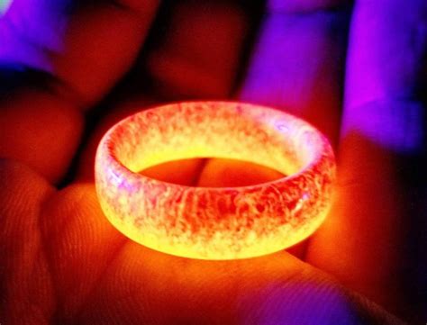 My Precious: 'Ring Of Fire' Glowing Resin Rings - borninspace