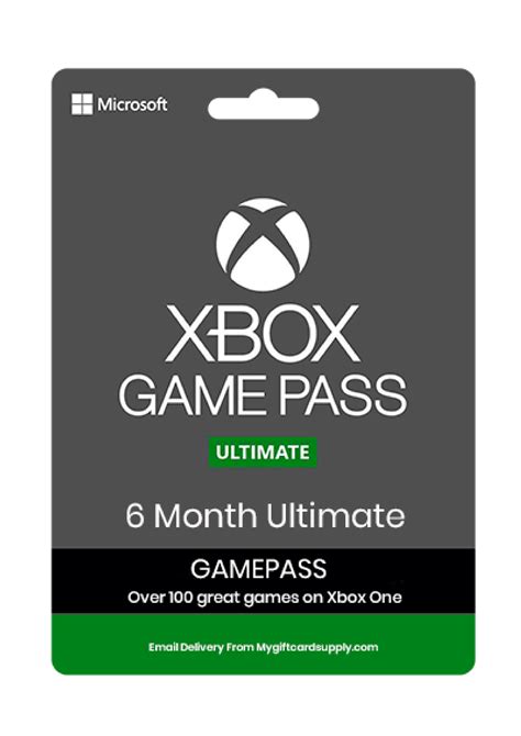 Xbox Game Pass Subscription T Card Mytcardsupply
