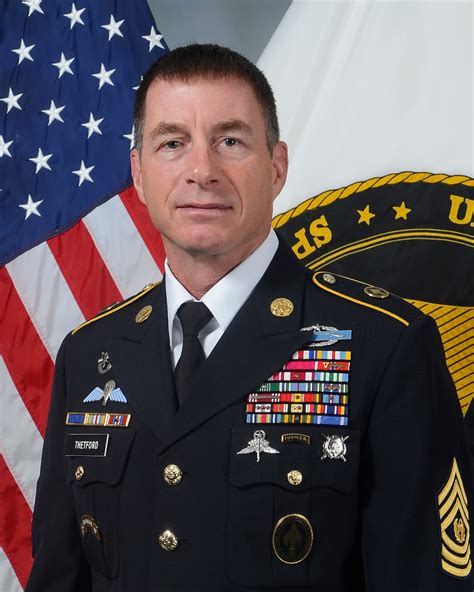 Command Sergeant Major William F Thetford Us Department Of Defense