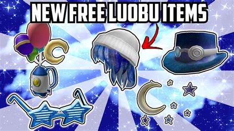 Roblox All New Free Luobu Items Roblox Event 2021 Roblox Luobu