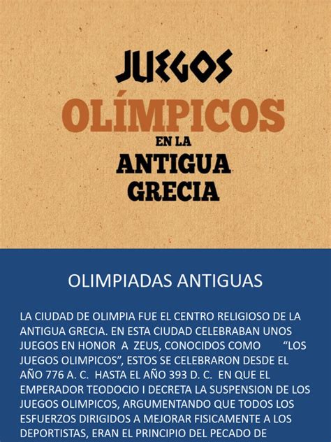Olimpiadas Antiguas Pdf