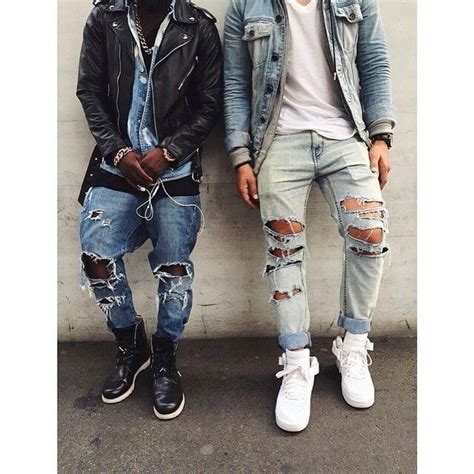 Instagramswag How To Make Ripped Jeans White Jeans Men Ripped Jeans