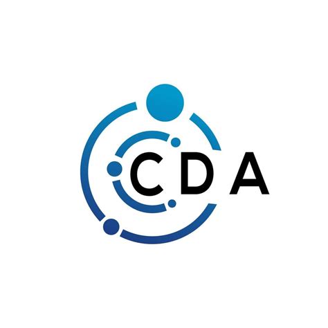Cda Letter Logo Design On White Background Cda Creative Initials