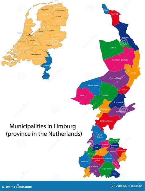 Limburg Province Of The Netherlands Stock Vector Illustration Of