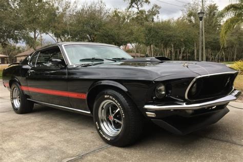 For Sale 1969 Ford Mustang Mach 1 Black Red Stripes 390ci V8 4