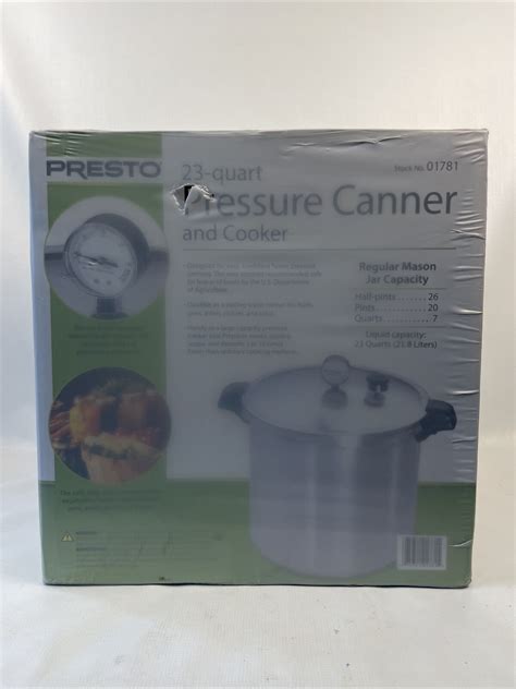 Presto 23 Quart Pressure Canner And Cooker 01781 Extra Strong Aluminum