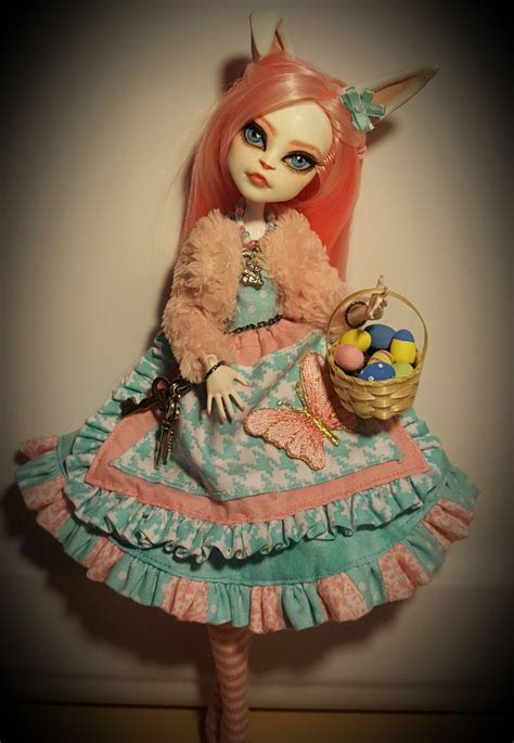 Ooak Easter Bunny Custom Monster High Doll By Amanda Fisher