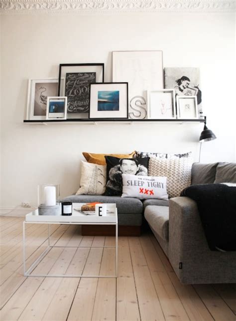 When the sofas and chairs are pushed up against all of the walls, it can give the illusion of the room feeling smaller, she advises. Utilize What You've Got With These 20 Small Living Room Decorating Ideas!