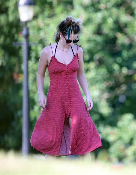 Lily James In Bikini Top Sunbathing At A Park In London Hawtcelebs