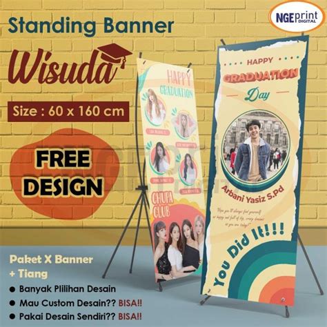 Jual Stand Banner Wisuda Xbanner Wisuda Banner Wisuda Free Design My
