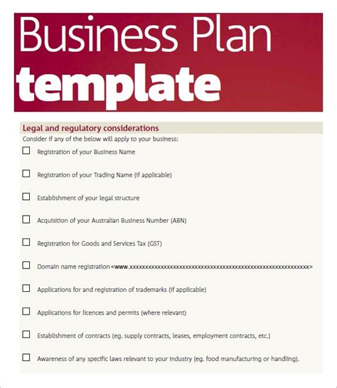 Free Business Plan Templates Excel PDF Formats