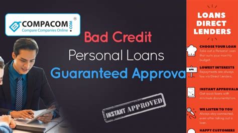 Guaranteed Personal Loans For Bad Credit Direct Lenders Marettakaiya