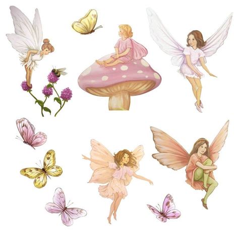 Fairy Wall Stickers Fairy Decal Fairy Decals Fairy Wall Etsy Mural