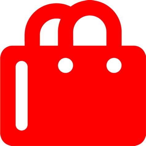 Red Shopping Bag 2 Icon Free Red Shopping Bag Icons